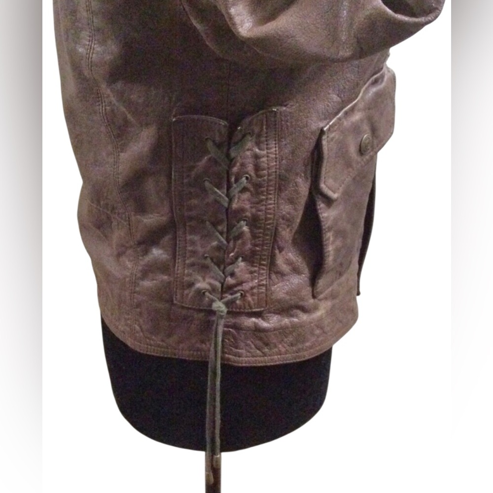 💗True Religion World Tour Rocker leather jacket💗 - Picture 9 of 16